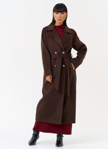 Женское пальто с акцентными пуговицами Женское пальто с акцентными пуговицами