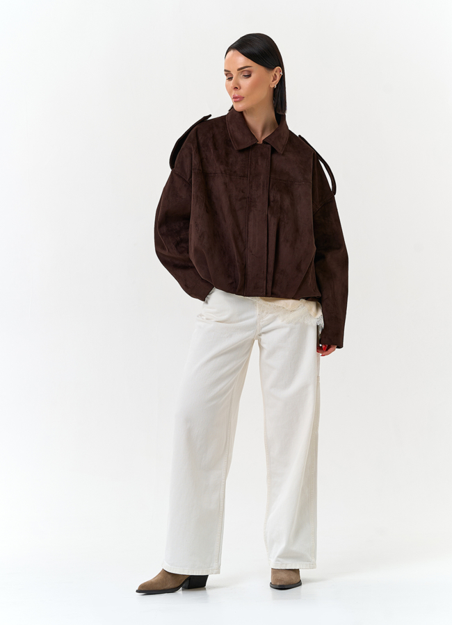 Женская объемная куртка бомбер модель № 33030 в кредит