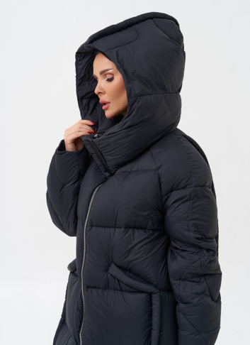 Женский пуховик с капюшоном 