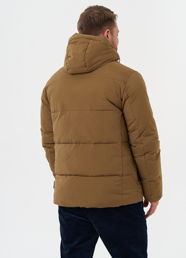 Мужской пуховик с капюшоном модель № 28397 универмаг малина