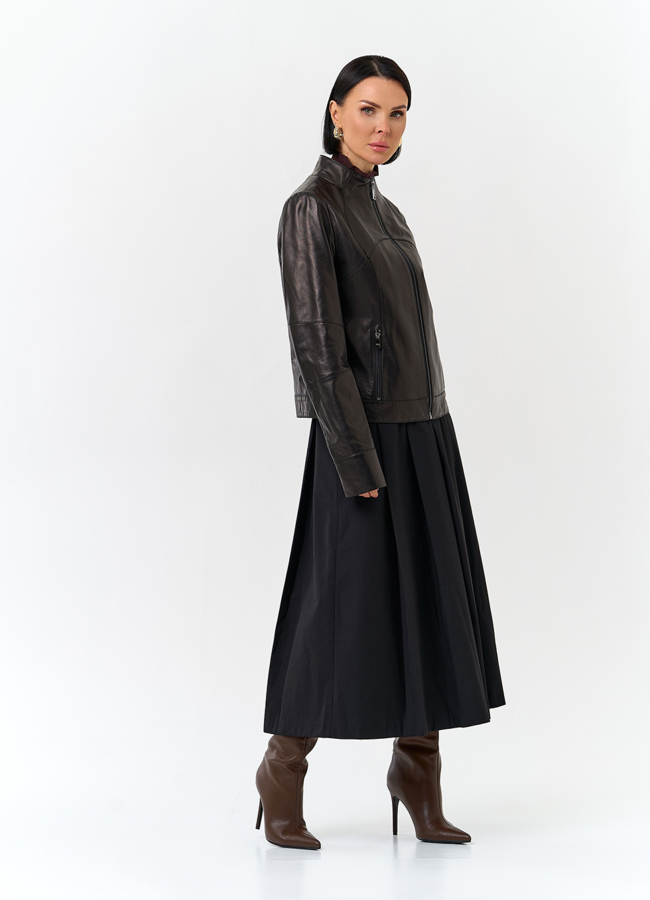 Женская куртка из натуральной кожи модель № 32750 универмаг малина