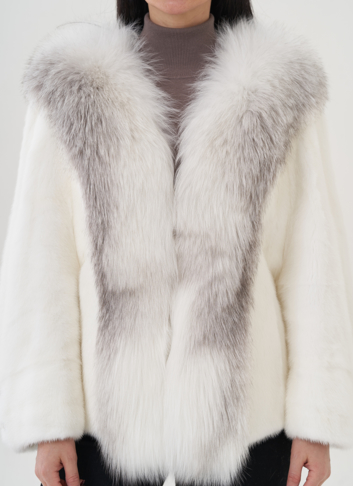 Короткая шуба из норки