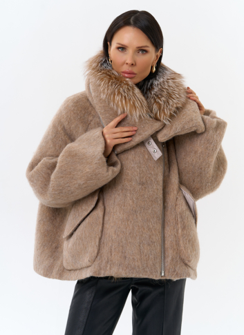 Женский пуховик с отделкой из меха блюфрост Женский пуховик с отделкой из меха блюфрост