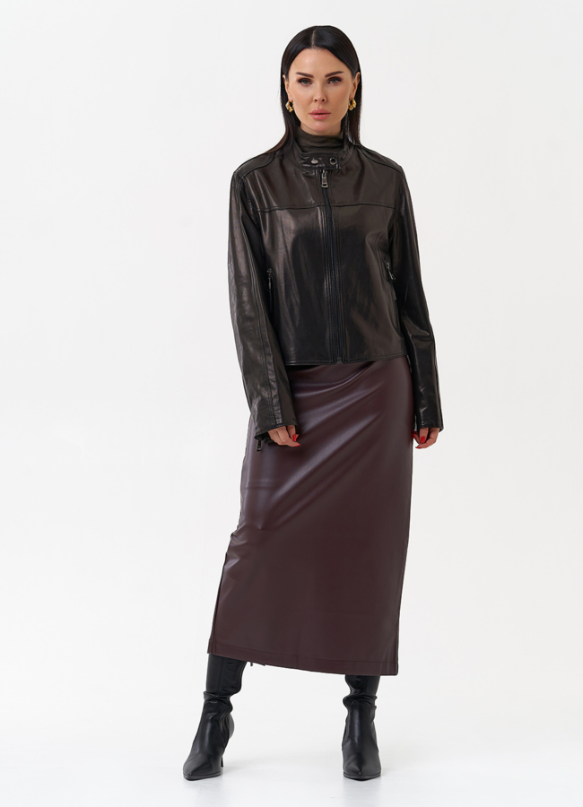 фото Куртка из натуральной кожи женская модель № 29918