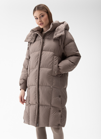 Женский пуховик с капюшоном 
