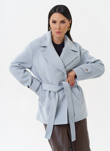 Укороченное пальто с поясом Укороченное пальто с поясом