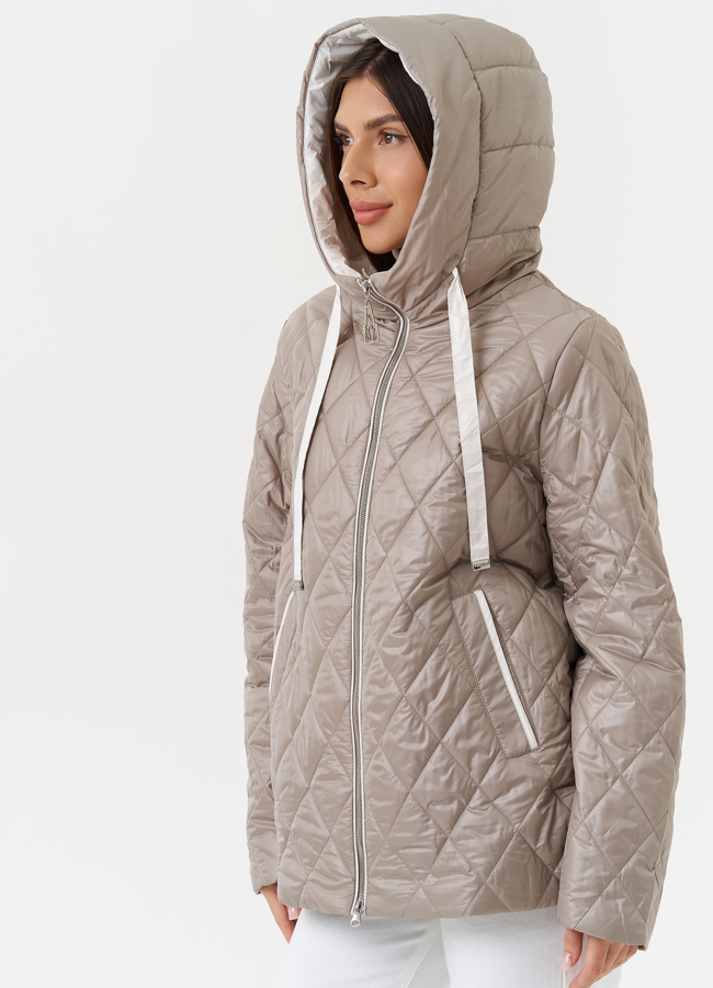 Женская куртка с капюшоном модель № 27872 универмаг малина