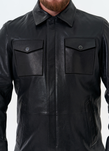 Мужская куртка из натуральной кожи