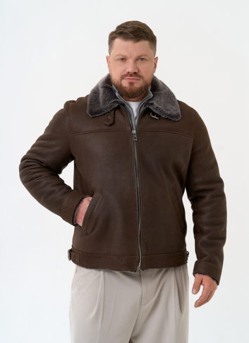 Мужская натуральная дубленка