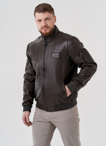 Мужская куртка из натуральной кожи 