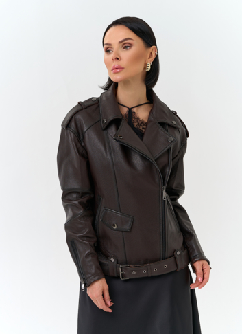 Женская косуха из натуральной кожи