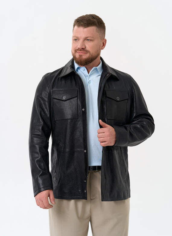 Мужская куртка из натуральной кожи